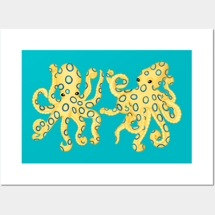 Blue-Ringed Octopi Posters and Art